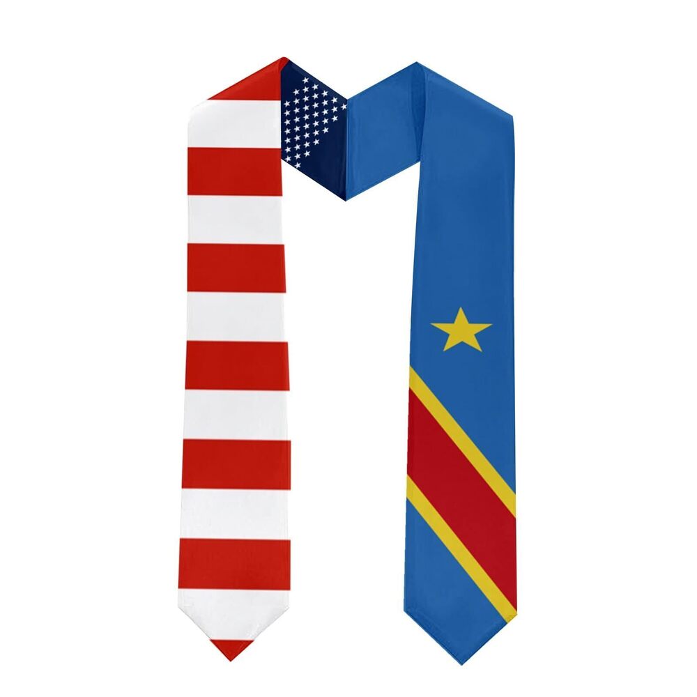 8190 Dem Rep of the Congo Kinshasa Graduation Stole Graduation Sash Scarf